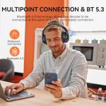 TECKNET Wireless Over Ear Headphones with 70 Hours Playtime