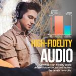 TuneFlux Wireless Bluetooth Headphones - 80H Playtime