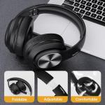 TuneFlux Wireless Bluetooth Headphones - 80H Playtime