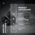 Keephifi CCZ SOLO DC02 Wired Earphones for DJs