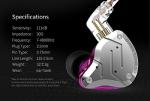 CCA KZ ZS10 Pro In-Ear Headphones for DJs