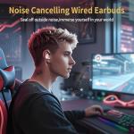 CCZ MC02 Noise-Cancelling Gaming Earbuds with Mic