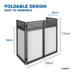 Vonyx DB4 Pro Portable DJ Booth Stand