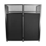 Foldable DJ Facade Booth with Mixer Shelf