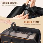 CAHAYA Portable Padded Speaker Bag with Pockets