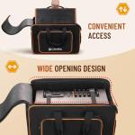 CAHAYA Portable Padded Speaker Bag with Pockets