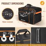 CAHAYA Portable Padded Speaker Bag with Pockets