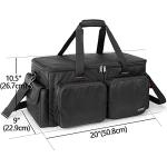 Trunab DJ Cable Bag with Padded Bottom and Dividers