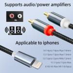 iPhone Lightning to RCA Audio Cable 1m