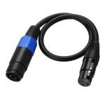 Halokny Speakon to XLR Audio Adapter Cable 50cm