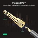 Premium 3.5mm to 6.35mm Headphone Adapter