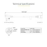 10ft UK Power Cable for DJ Equipment