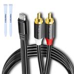 Lightning to RCA Audio Cable for DJ Gear