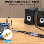 1/4" TRS Splitter Cable - Dual Output Y Adapter