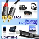Lightning to RCA Audio Cable for DJ Gear