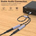 1/4" TRS Splitter Cable - Dual Output Y Adapter