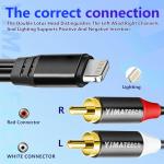 Lightning to RCA Audio Cable for DJ Gear