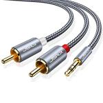 JSAUX RCA to 3.5mm Stereo Audio Cable - 4.5m