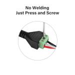 GINTOOYUN 3 Pin XLR Male to Terminal Adapter Cable