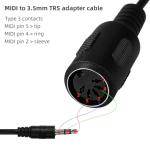 MIDI to 3.5mm Audio Adapter for Keyboards