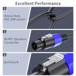 Jumwa 3M Speakon to Speakon Audio Cable