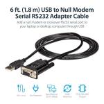 6ft USB to Serial RS232 Adapter Cable