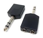 6.35mm Stereo Jack Splitter Cable Adapter