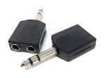 6.35mm Stereo Jack Splitter Cable Adapter