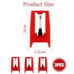 3-Piece Durable Turntable Replacement Needles Set