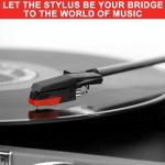 Replacement Stylus for Turntables - 4-Pack Ruby Tip