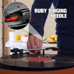 3-Pack Durable Ruby Tip Record Player Needles