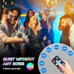 RGB Stage Par Lights with Remote Control - 2 Pack