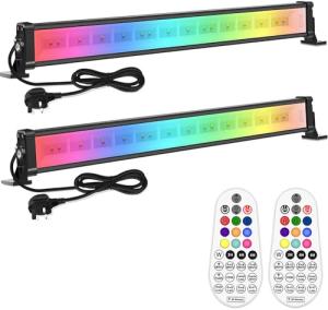 MEIHUA 25W RGB LED Wall Washer Lights - 2 Pack