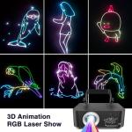 Neoglint 3D RGB DJ Lights with Remote Control