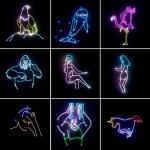Neoglint 3D RGB DJ Lights with Remote Control