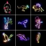 Neoglint 3D RGB DJ Lights with Remote Control
