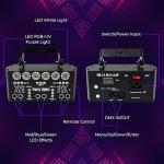 Miralin Sound Activated DJ Disco Lights with DMX