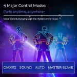 Miralin Sound Activated DJ Disco Lights with DMX