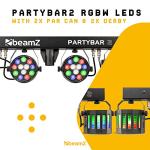Beamz Partybar2 RGB Sound Activated DJ Light Kit