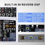 Professional 6-Channel Digital DJ Mixer with DSP Echo