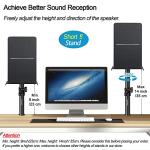 Vondynote Adjustable Desktop Clamp Speaker Stands 2-Pack