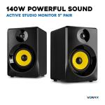 VONYX SMN50B Active Studio Monitors - 140W Pair