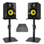 VONYX 4" Active Studio Monitor Speakers with Stands