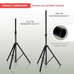 Pyle Heavy Duty Adjustable Speaker Stand Tripod