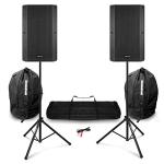 VONYX VSA120S 12" Active DJ Speakers with Stands
