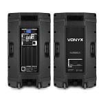 VONYX VSA120S 12" Active DJ Speakers with Stands