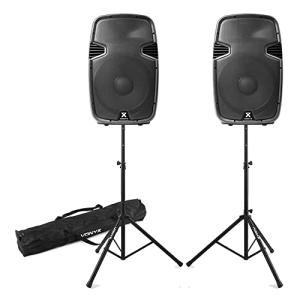 VONYX SPJ-15 Bluetooth DJ Speaker System Pair