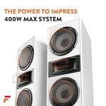 Fenton SHF700W 400W Tower Speakers - White Pair
