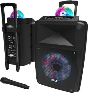 Pyle 30cm Bluetooth DJ Party Speaker with Lights