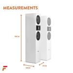 Fenton SHF700W 400W Tower Speakers - White Pair